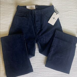 7 for all man kind velvet Navy Blue Pants
